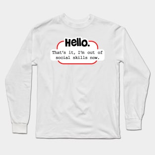 Hello! Long Sleeve T-Shirt